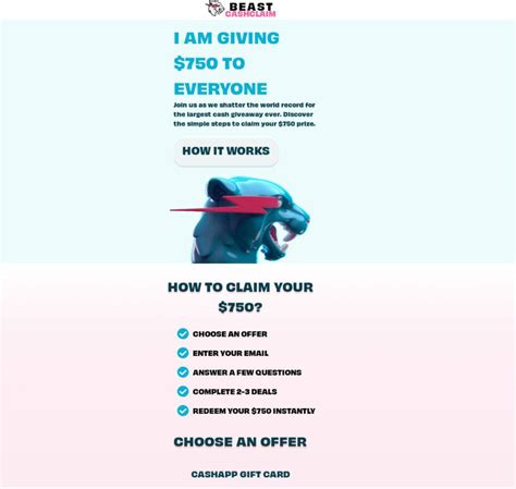The Beast Cash Claim Scam .